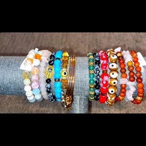 Handmade Crystal and Glass Bracelets